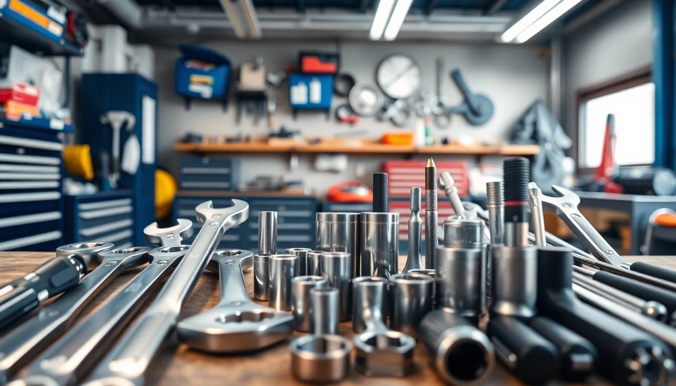 Organizzazione dinamica dell’officina con carrello da lavoro con ruote