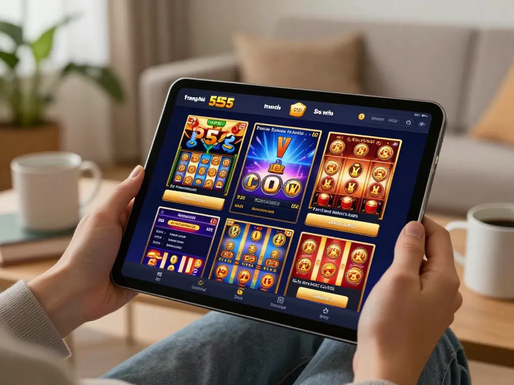 Engaging gameplay experience on trang chủ 555win online casino platform highlighting exciting slot games and user-friendly interface