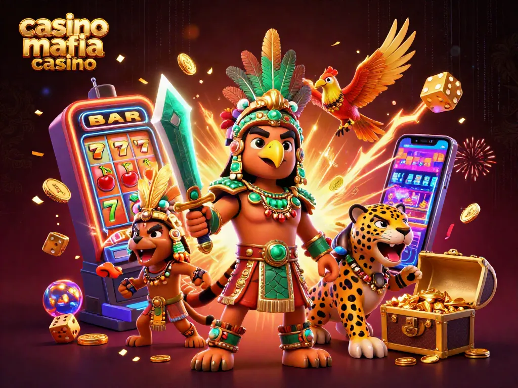Mafia Casino: Join the vibrant gaming scene featuring exciting slot machines and colorful characters