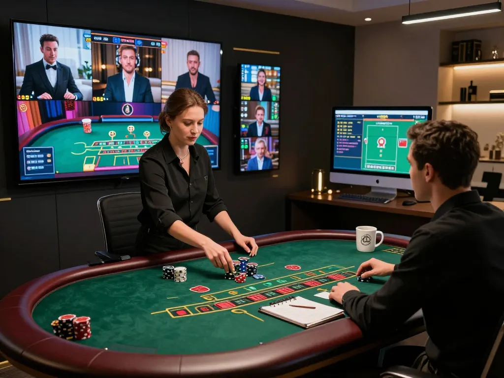 Experience the excitement of s666 online blackjack with a professional dealer in a luxurious setting.