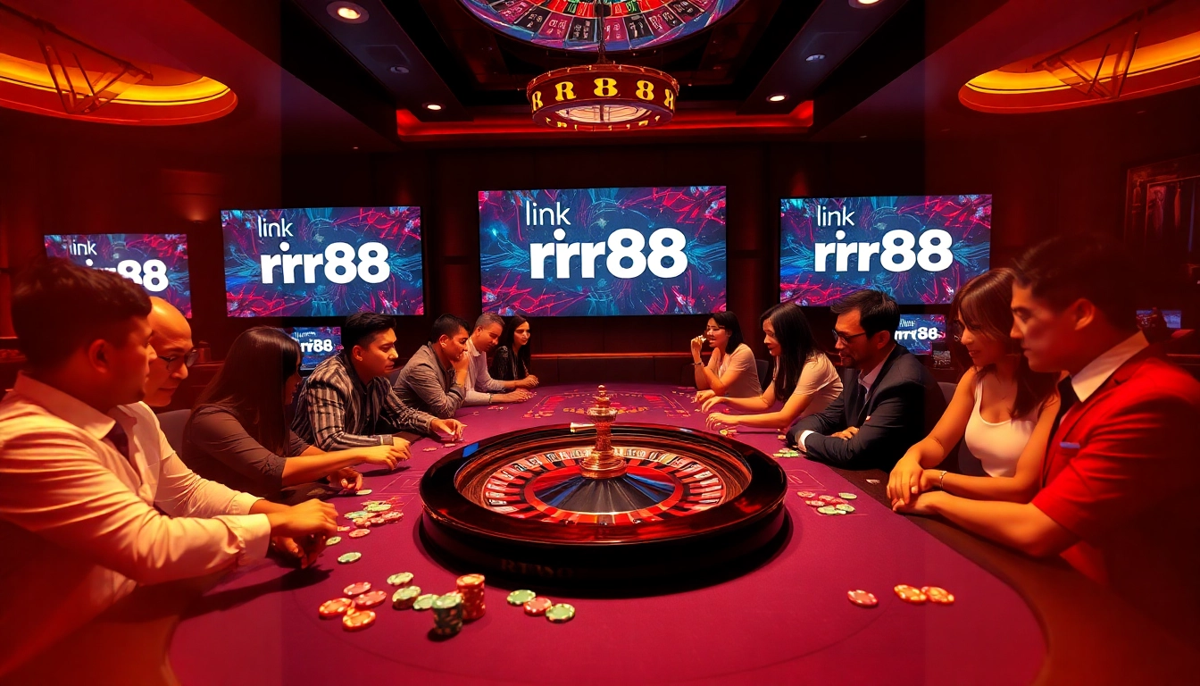 Experience thrilling gameplay at RR88 with this vibrant casino scene and link rr88 visuals.