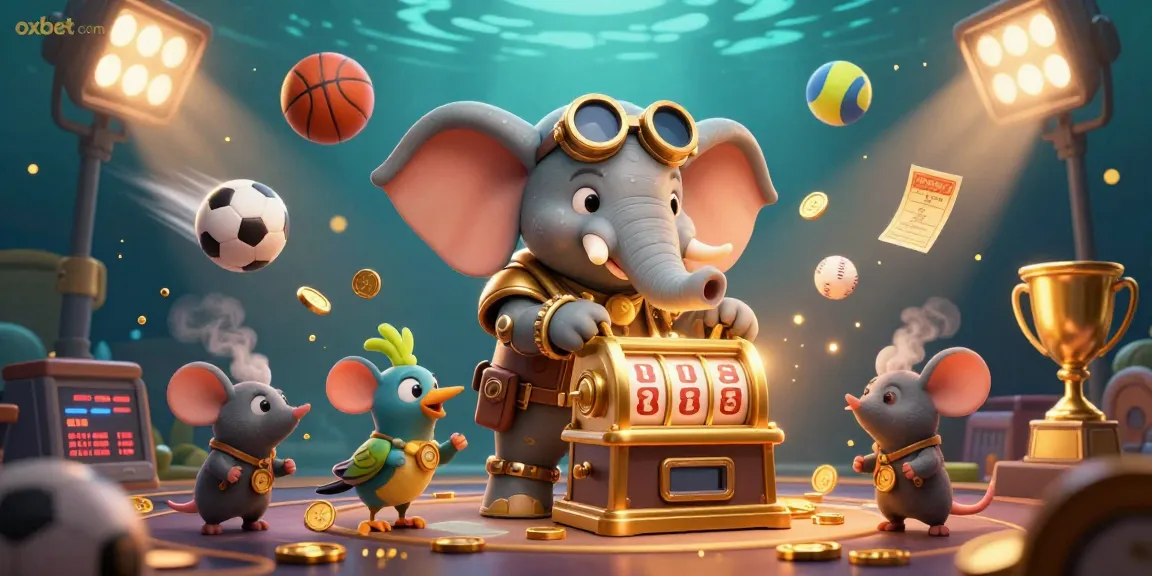 Spin and win at oxbet com with a steampunk elephant and exciting gaming elements.